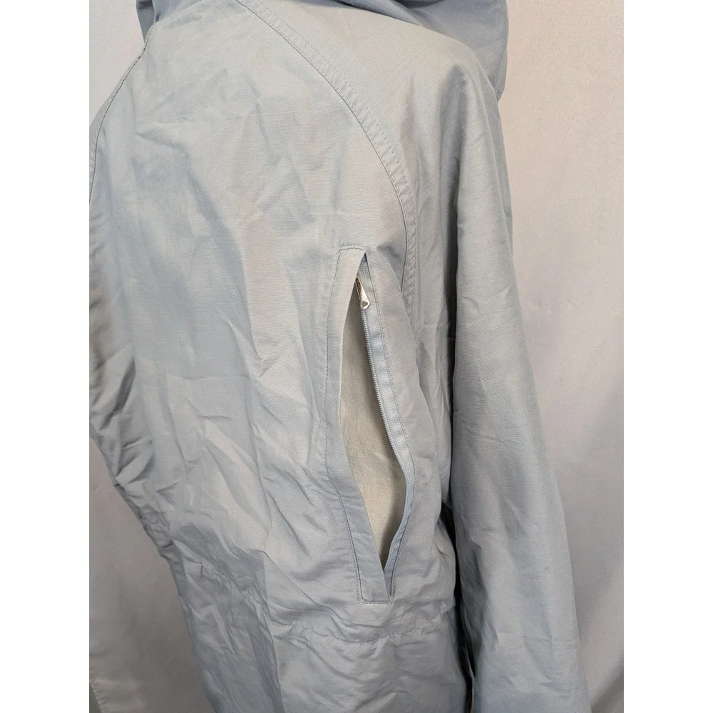 Vintage Mountain Trails Parka Large Blue Gorpcore Wool Lined‎ Field Jacket 80s